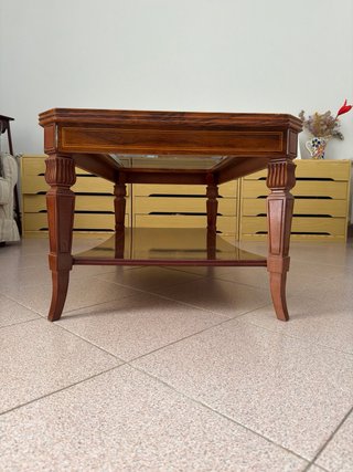 Mesa de centro madera y cristal