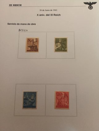 Sellos III Reich - X Aniversario