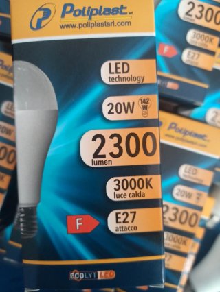 Lotto 25 Lampadine LED E27 20W 2300 Lumen 3000K