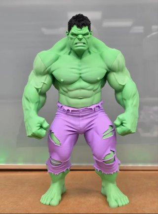 Hulk impreso en 3D (24cm de altura)