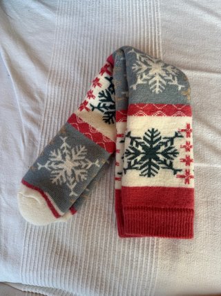Calcetines Invierno Copos Nieve
