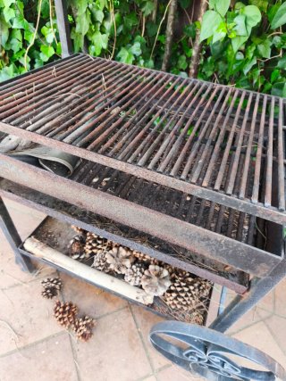 Barbacoa forja Barbacoa hierro fundido negra