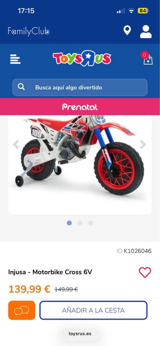 Moto Cross Injusa 6V
