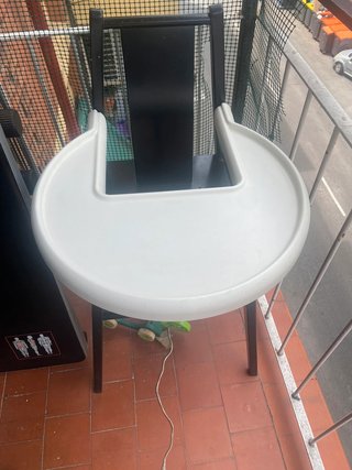 Bandeja trona infantil plástico blanco