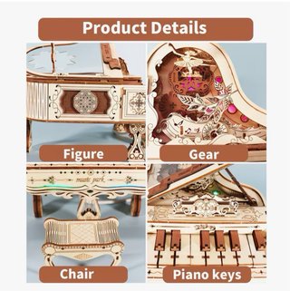 Puzzle Piano 3D Madera