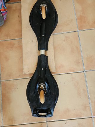 Waveboard con diseño de llamas