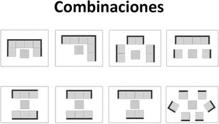 Conjunto Terraza Ratán Gris y Azul