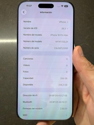 iPhone 16 PRO MAX 256GB NUEVO NEGOCIABLE