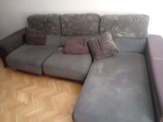 Sofá chaise longue marrón