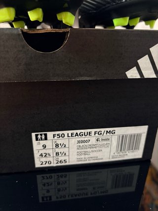 Botas Adidas F50 Negras y Amarillas
