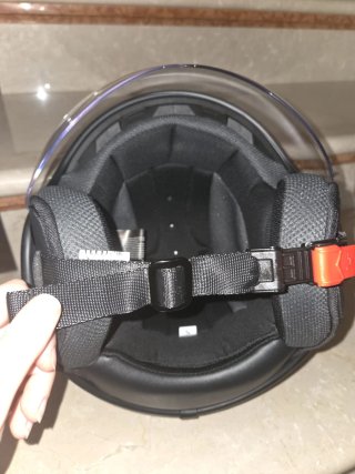 Casco jet nero opaco con visiera