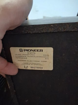 Torre Pioneer Vintage Completa + Mando + Altavoces