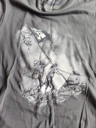 Camiseta FK OFFICIAL gris con estampado