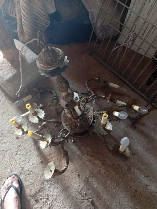 Lámpara araña clásica 10 brazos