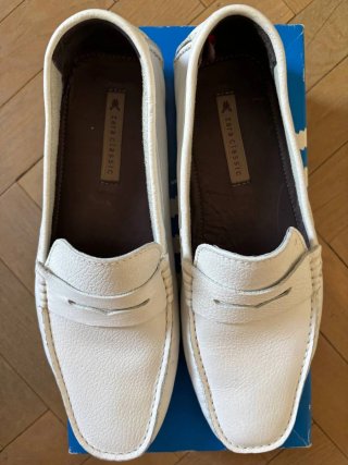 Mocasines blancos hombre T43