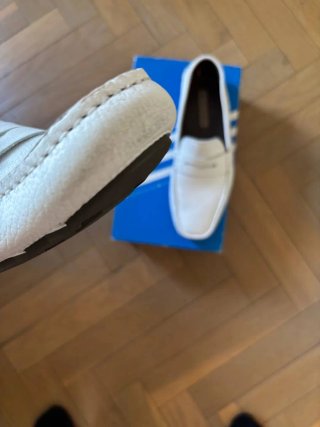 Mocasines blancos hombre T43