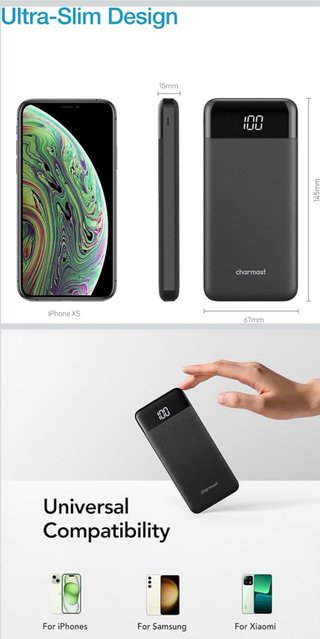 Charmast Power Bank 10400 mAh