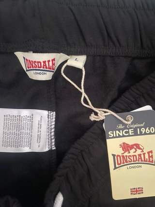 Pantalones de chándal Lonsdale hombre negros