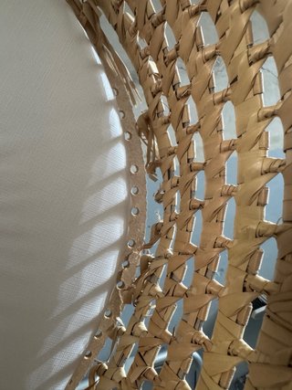Moisés de mimbre para bebé con soporte