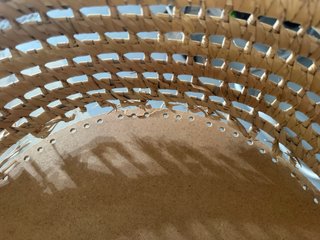 Moisés de mimbre para bebé con soporte