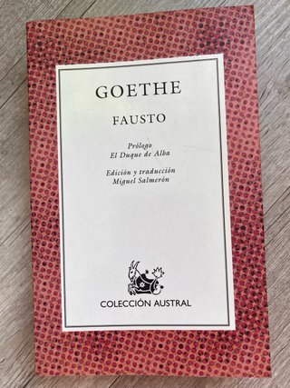Fausto Goethe libro