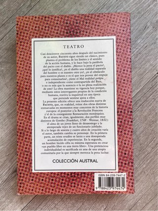 Fausto Goethe libro