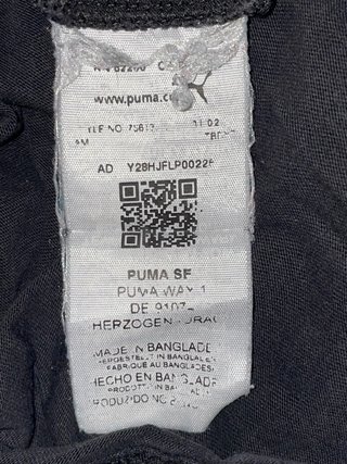 Camiseta Puma Manchester City Talla S Negra