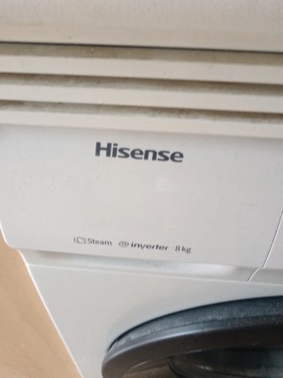 Lavadora Hisense 8kg Steam Inverter. Tiene 1 año.