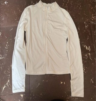 Chaqueta Shein blanca  que se transparente
