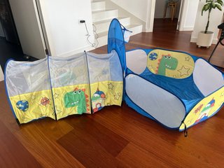 Parque infantil casita túnel y piscina de bolas