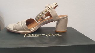 Sandali REBECCA WHITE Pelle Chiara Borchie nr 36