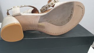 Sandali REBECCA WHITE Pelle Chiara Borchie nr 36