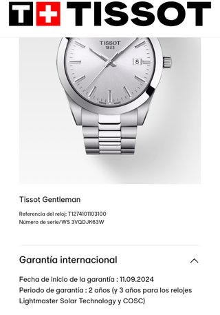 Tissot Gentleman 40mm Acero Inoxidable