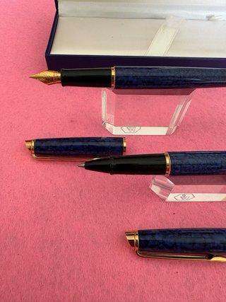 Waterman Hemosphere, pluma y bolígrafo marmolado