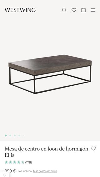 Mesa de centro diseño Westwing