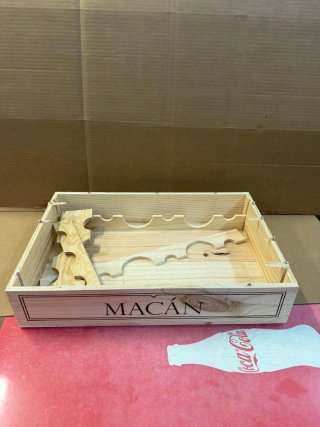 Caja de vino de madera Macán