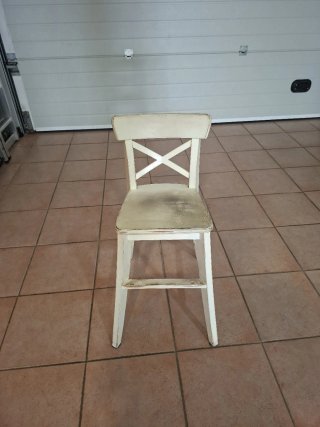 Silla infantil madera blanca Ikea