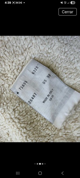 Rara giacca Levi's Sherpa vintage da collezione (1998)