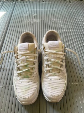 Zapatillas Nike Air Blancas y Verdes Hombre