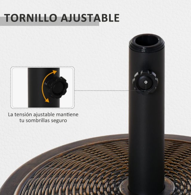 Base Sombrilla Jardín Peso 13 kg