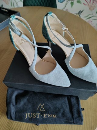 JUST ENE, zapatos fiesta o ceremonia. Talla 39
