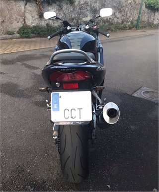 Honda CBR 600F Sportbike Azul Oscuro
