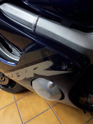 Honda CBR 600F Sportbike Azul Oscuro