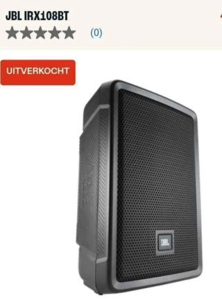 Altavoces JBL IRX BT 108 con soportes