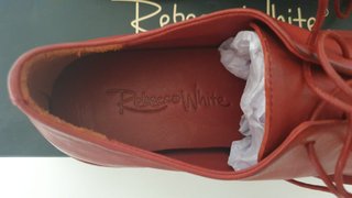Scarpe REBECCA WHITE Pelle Rosse Tg 38