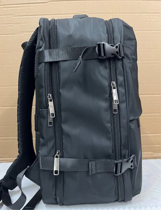 Zaino bagaglio a mano nero espandibile