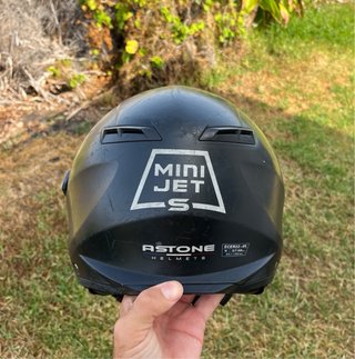 Casco Astone Mini Jet Negro