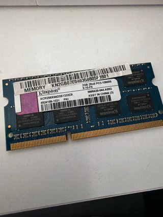 2 x Memoria RAM Kingston 2GB DDR3 SODIMM 1333MHz