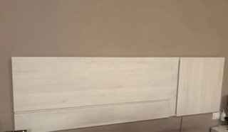 Cabecero de cama de madera blanco