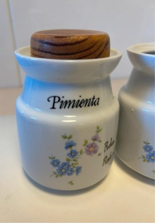 Especieros de cerámica vintage